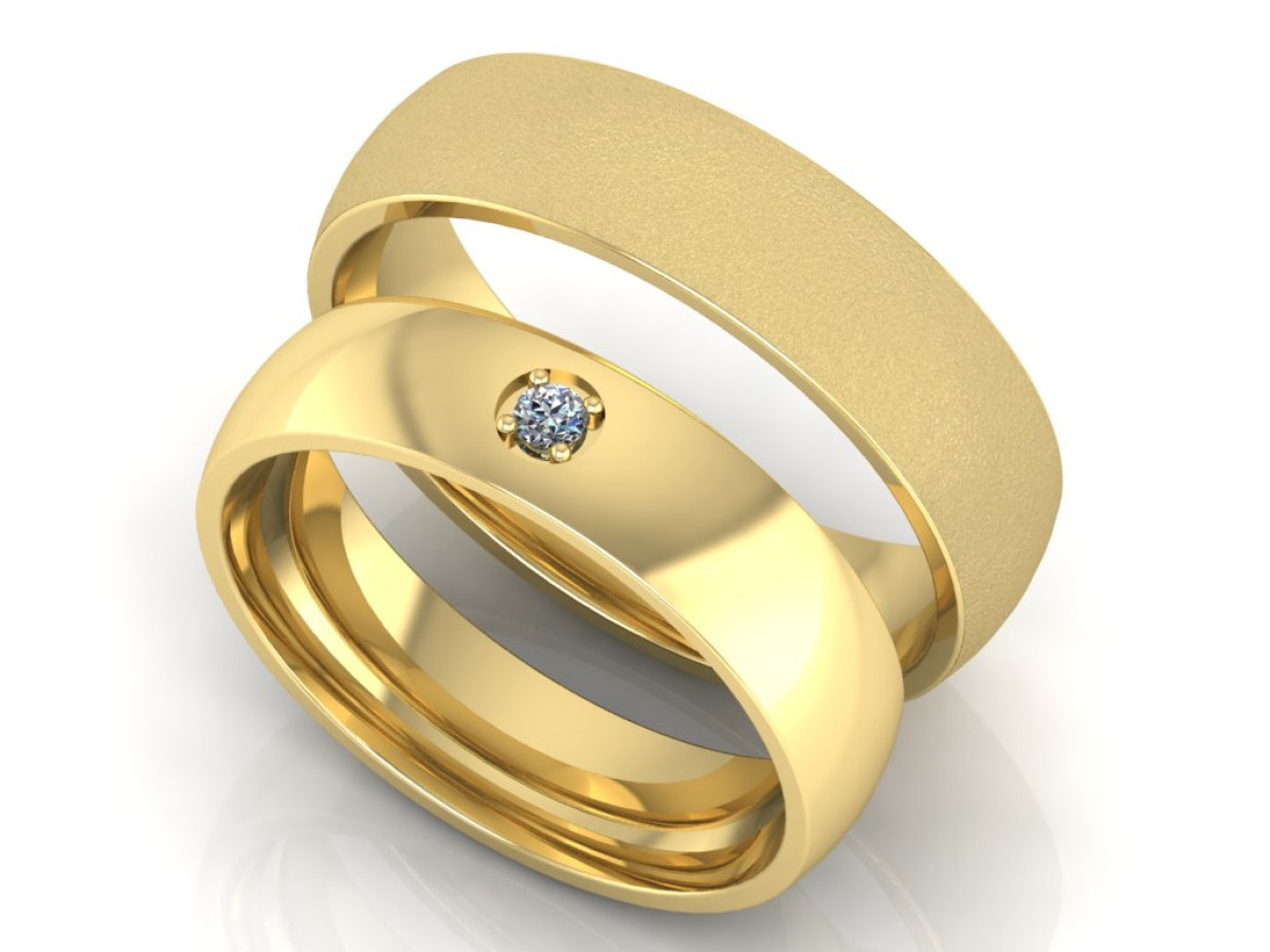 Vestuviniai žiedai "Klasika-4"